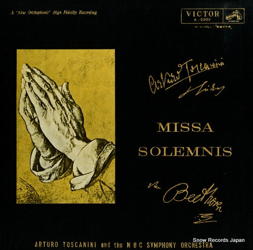 TOSCANINI, ARTURO beethoven; missa solemnis A-2002