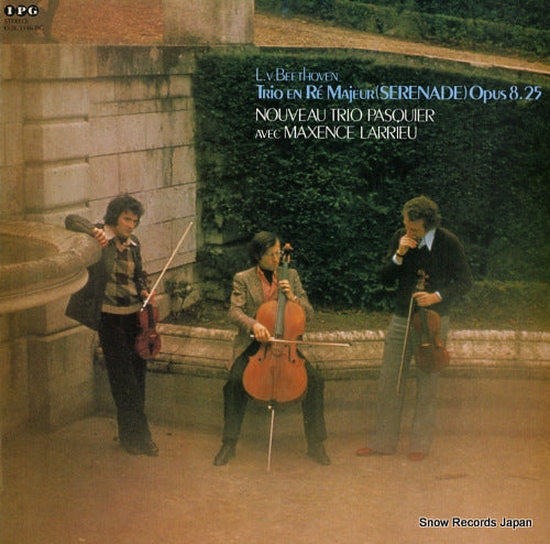NOUVEAU TRIO PASQUIER beethoven; trio en re majeur (serenade) opus 8.25 KUX-3146-PG