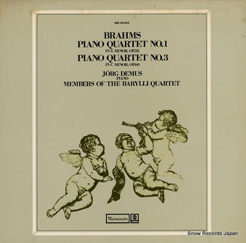 DEMUS, JORG brahms; piano quartet no.1 in g minor, op.25 IWB-60025
