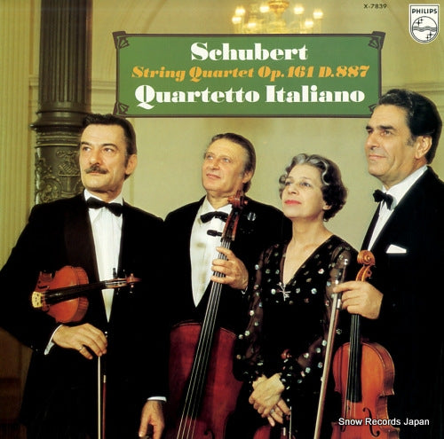 QUARTETTO ITALIANO schubert; string quartet op.161 d.887 X-7839