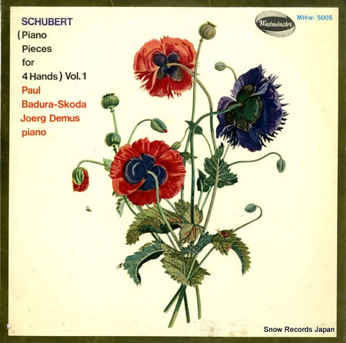 BADURA-SKODA, PAUL/JOERG DEMUS schubert; (piano pieces for 4hands) vol.1 MH(W)5005