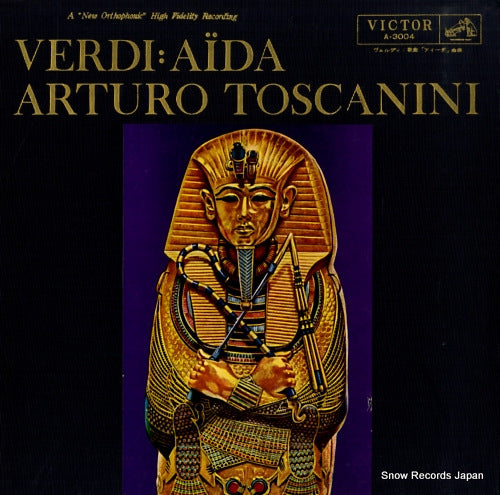 TOSCANINI, ARTURO verdi; aida A-3004