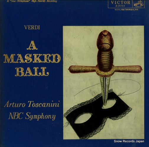 TOSCANINI, ARTURO verdi; masked ball A-3010