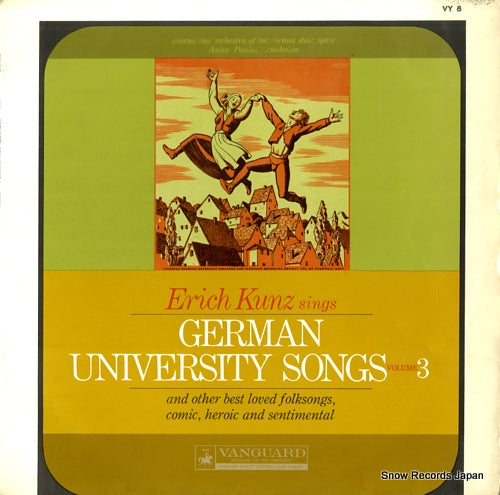 KUNZ, ERICH sings german university songs vol.3 VY8