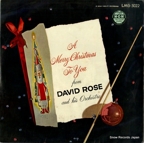 ROSE, DAVID a merry christmas to you LMG5022