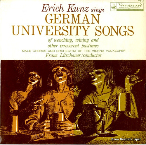 KUNZ, ERICH sings german university songs VY3