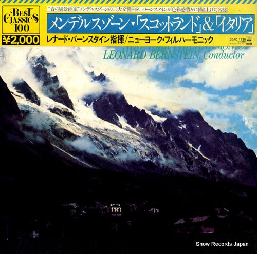 BERNSTEIN, LEONARD mendelssohn; symphony no.3 "scotch" 20AC1538
