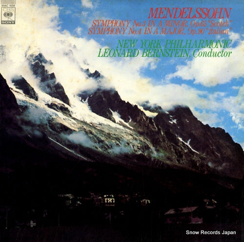 BERNSTEIN, LEONARD mendelssohn; symphony no.3 "scotch" 20AC1538