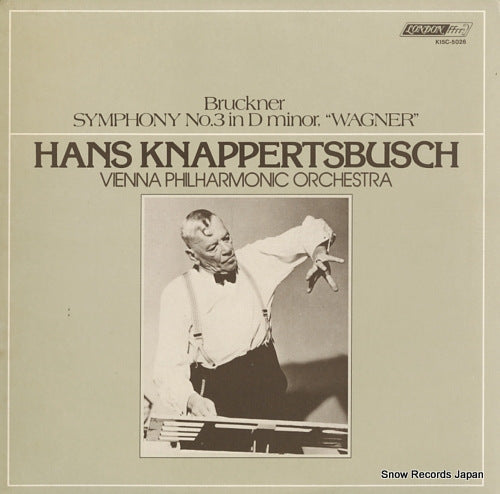 KNAPPERTSBUSCH, HANS bruckner; symphony no.3 in d minor "wagner" K15C-5026
