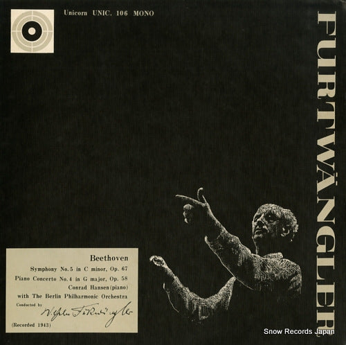 FURTWANGLER, WILHELM beethoven; symphony no.5in c minor, op.67 UNIC106