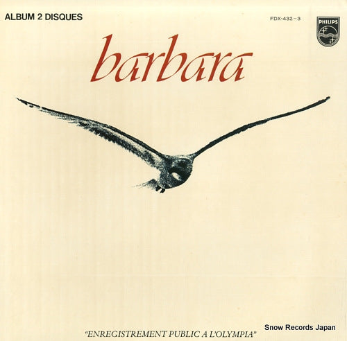 BARBARA enregistrement public a l'olympia FDX-432-3