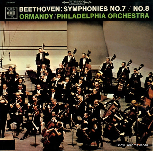 ORMANDY, EUGENE beethoven; symphonies no.7 / no.8 OS-895-C