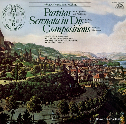 HALA, JOSEF, AND BRUNO HOFFMANN vaclav vincenc masek; partitas for harpsichord and wind sextet OS-7040-S
