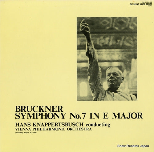 KNAPPERTSBUSCH, HANS bruckner; symphony no.7 in e major OS-7154-BS