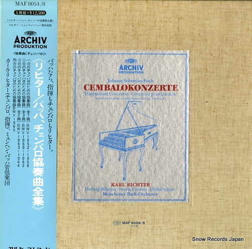 RICHTER, KARL bach; cembalokonzerte MAF8054/8