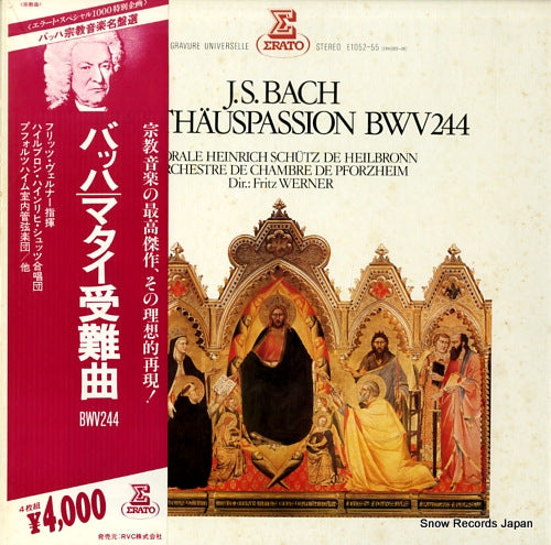 WERNER, FRITZ bach; matthauspassion bwv244 E-1052