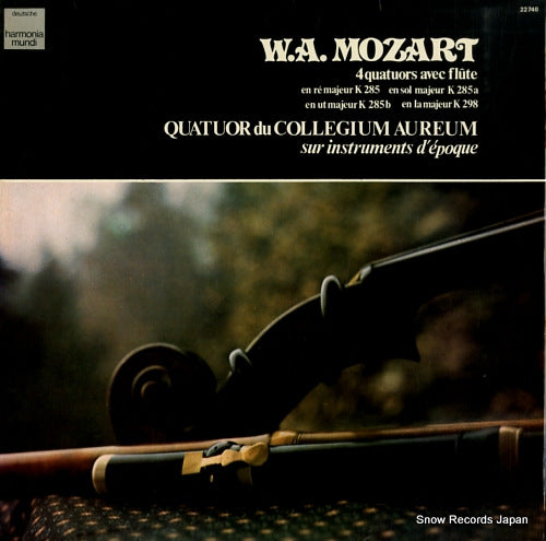 QUATUOR DU COLLEGIUM AUREUM mozart; 4 quatuors avec flute 22748