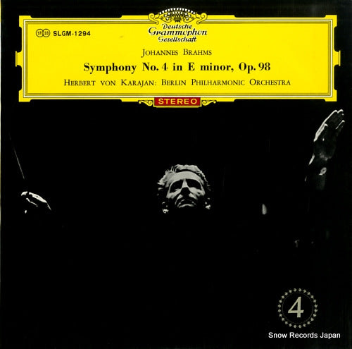 KARAJAN, HERBERT VON brahms; symphony no.4 in e minor, op.98 SLGM-1294