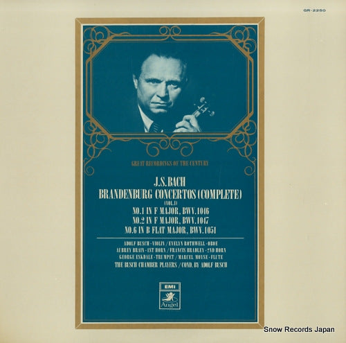 BUSCH, ADOLF bach; brandenburg concertos (complete) vol.1 GR-2250
