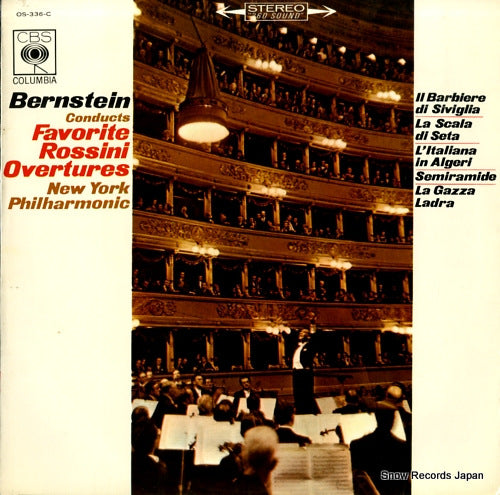 BERNSTEIN, LEONARD favorite rossini overtures OS-336-C