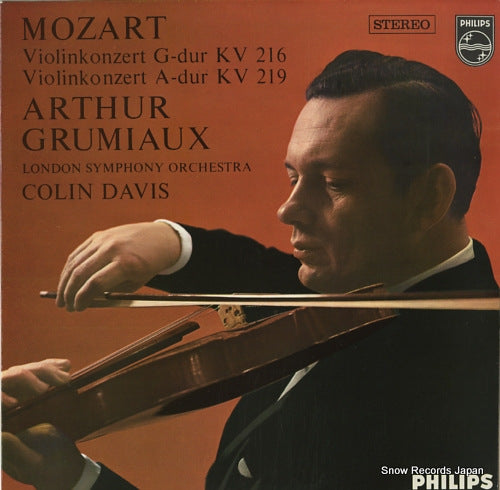 GRUMIAUX, ARTHUR mozart; violinkonzert g-dur kv 216 835112AY