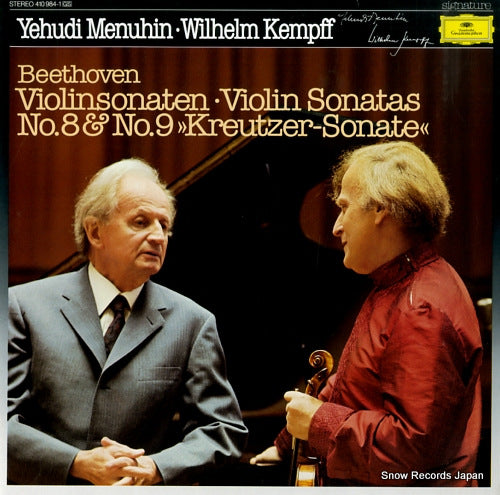 KEMPFF, WILHELM beethoven; violin sonatas no.8 &no.9 "kreutszer-sonate" 410984-1