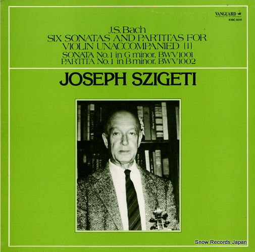 SZIGETI, JOSEPH bach; six sonatas and partitas for violin unaccompanied i K18C-8511