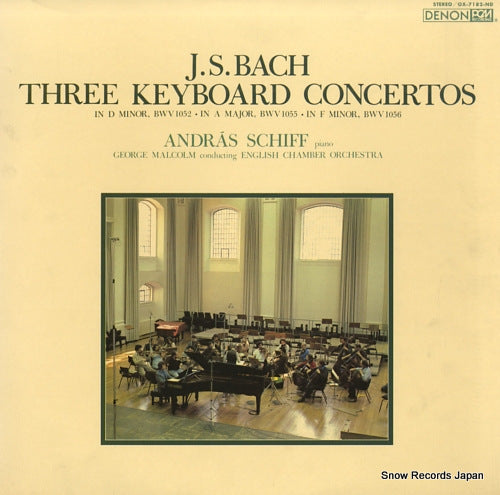 SCHIFF, ANDRAS bach; three keyboard concertos OX-7182-ND