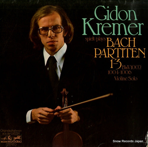 KREMER, GIDON bach; partiten for violine solo 1-3 27258KK