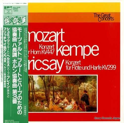 FRICSAY, FERENC mozart; konzert fur flote, harfe und orchestra c-dur, kv299 RCL-3319