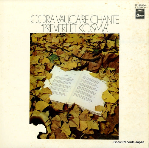 VAUCAIRE, CORA cora vaucaire chante "prevert et kosma" OP-80334