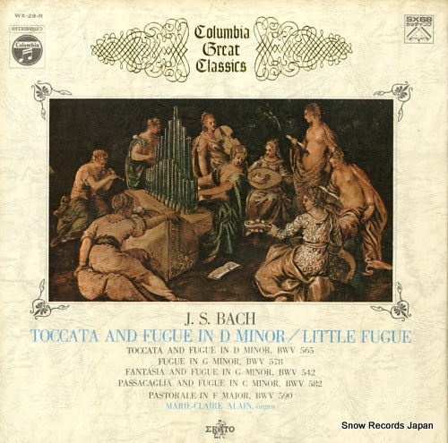 ALAIN, MARIE-CLAIRE bach; toccata and fugue in d minor/little fugue WX-29-R