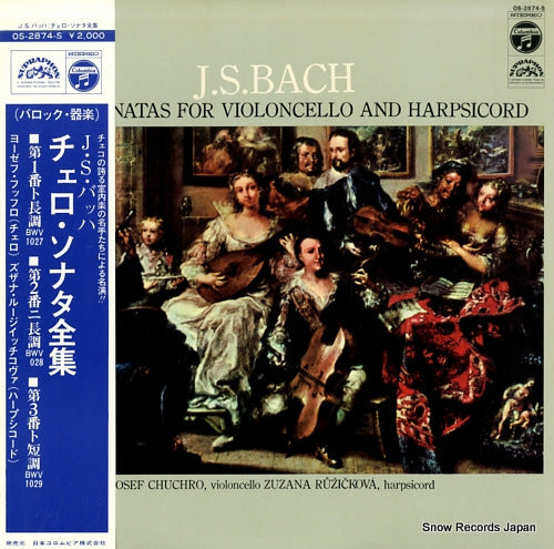 CHUCHRO, JOSEF bach; three sonatas for violoncello and harpsicord OS-2874-S