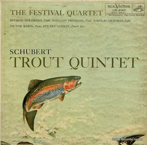 FESTIVAL QUARTET, THE schubert; trout quintet LM-2147