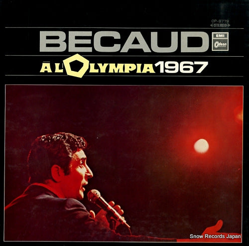 BECAUD, GILBERT becaud a l'olympia 1967 OP-8779