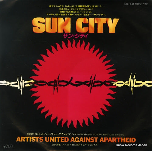 ARTISTS UNITED AGAINST APARTHEID sun city MHS17596