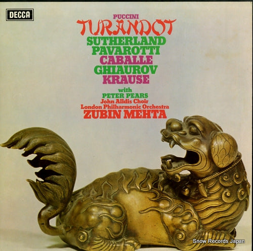 MEHTA, ZUBIN puccini; turandot SET561-3