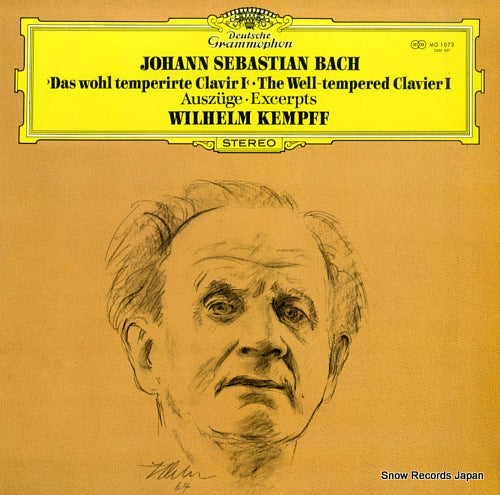 KEMPFF, WILHELM bach; the well-tempered clavier i MG1073