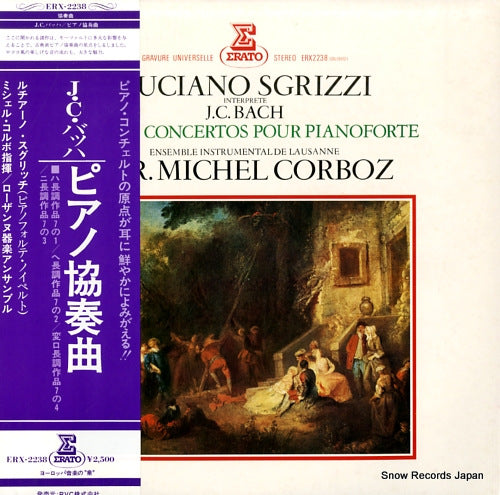SGRIZZI, LUCIANO bach; quatre concertos pour pianoforte ERX-2238