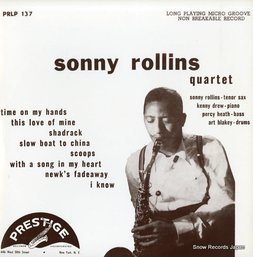 ROLLINS, SONNY sonny rollins quartet PRLP137