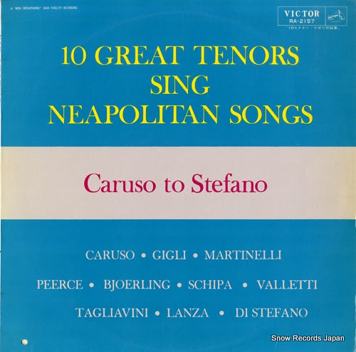 V/A 10 great tenors sings neapolitan songs RA-2157