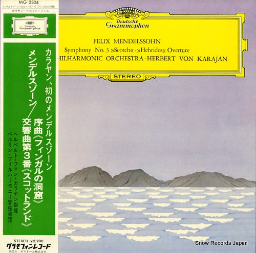 KARAJAN, HERBERT VON mendelssohn; symphony no.3 "scotch" MG2304