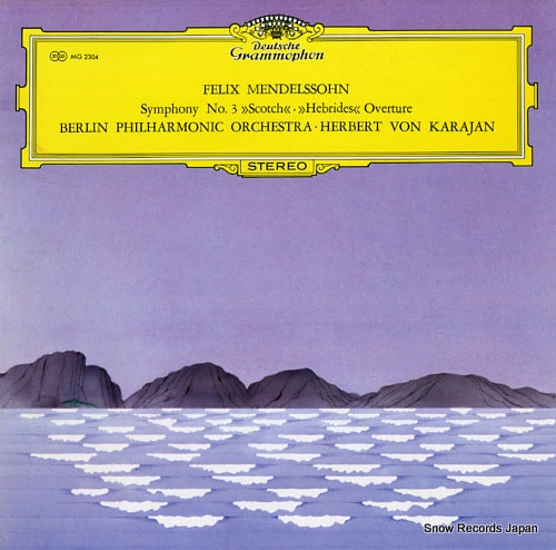 KARAJAN, HERBERT VON mendelssohn; symphony no.3 in a minor, op.56 MG2304