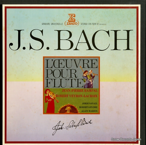 RAMPAL, JEAN-PIERRE bach; l'ceuvre pour flute ERX7029-31