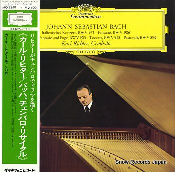 RICHTER, KARL johann sebastian bach; werke fur cembalo MG2240