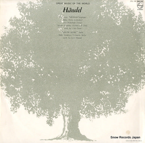 DAVIS, COLIN handel; oratorio "messiah" (highlight) CPH-1002
