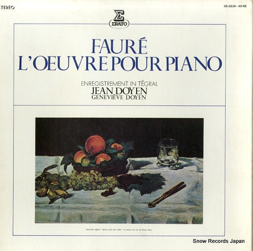 DOYEN, JEAN faure; l'oeuvre pour piano OS-2836-40-RE