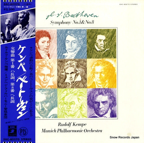 KEMPE, RUDOLF beethoven; symphony no.1 & no.8 EAC-80270