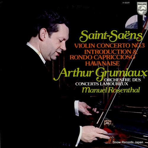 GRUMIAUX, ARTHUR saint saens; violin concerto no.3 X-8559