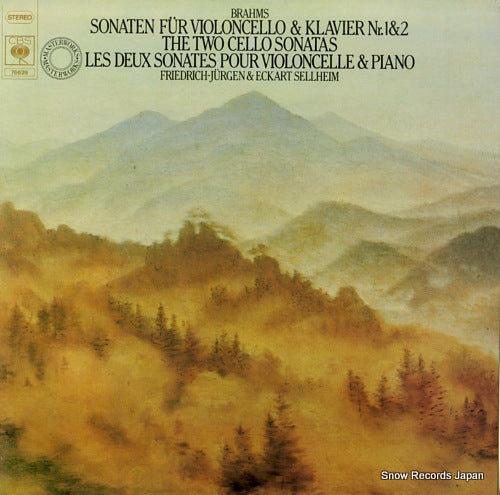JURGEN, FRIEDRICH, AND ECKART SELLHEIM brahms; sonaten fur violoncello & klavier nr.1 & 2 76639